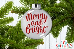 Christmas SVG | Merry and Bright | Shirt Design Product Image 2