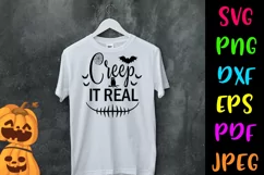 Creep it Real Halloween SVG I Halloween Cut File Product Image 2