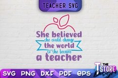 Teacher SVG Bundle | Teacher Quotes SVG | School Design v.1 Product Image 14