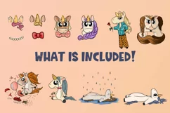 Unicorn Stages of Love Bundle|Unicorn clipart|funny clipart Product Image 2