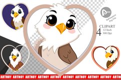 Clipart Heart Eagle Product Image 1