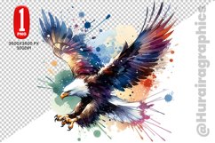Cute Eagle Clipart - PNG File Product Image 1