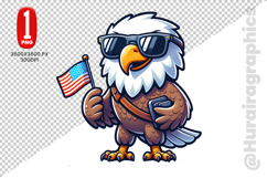 Cute Eagle Clipart - PNG File Product Image 2