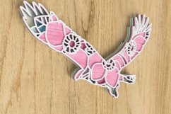 Layered Eagle Laser Cut File - Floral Eagle SVG Product Image 4