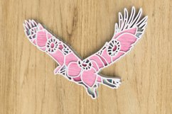 Layered Eagle Laser Cut File - Floral Eagle SVG Product Image 2