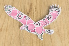 Layered Eagle Laser Cut File - Floral Eagle SVG Product Image 3