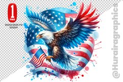 Cute Eagle Clipart - PNG File Product Image 1