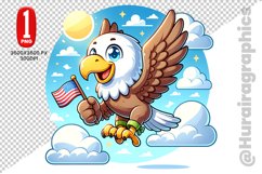 Cute Eagle Clipart - PNG File Product Image 1