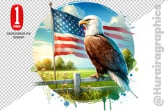 Cute Eagle Clipart - PNG File Product Image 1