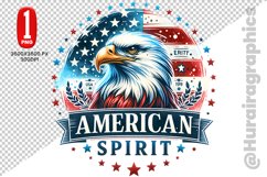 Cute Eagle Clipart - PNG File Product Image 1