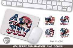Mouse Pad 4th of July Eagle Product Image 1