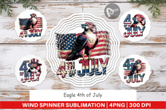 Wind Spinner 4th of July Eagle Product Image 1