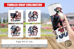 Tumbler 4th of July Eagle Product Image 1
