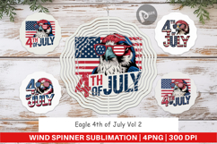 Wind Spinner 4th of July Eagle Product Image 1