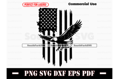 American Flag Bald Eagle SVG PNG DXF EPS PDF Product Image 1
