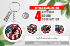 Keychain Eagle 4th of July Product Image 1