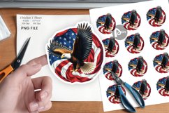 Eagle 4th of July Sticker Product Image 1