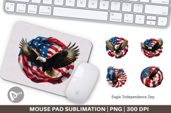 Mouse Pad Eagle 4th of July Product Image 1