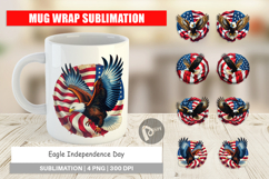 Mug Wrap Eagle 4th of July Product Image 1