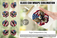 Glass Can Eagle 4th of July Product Image 1