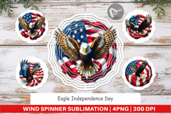 Wind Spinner Eagle 4th of July Product Image 1