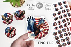 Eagle 4th of July Sticker Product Image 1