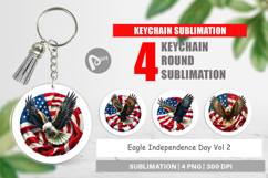 Keychain Eagle 4th of July Product Image 1