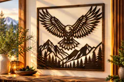 Eagle Mountain Wall Art Laser Cut Svg Product Image 1