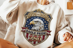 eagle pride png, 250th anniversary, patriotic eagle png, usa anniversary design, 1776 2026 png, american eagle shirt, patriotic design file, independence day eagle, usa celebration png, freedom eagle design