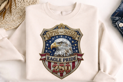 eagle pride png, 250th anniversary, patriotic eagle png, usa anniversary design, 1776 2026 png, american eagle shirt, patriotic design file, independence day eagle, usa celebration png, freedom eagle design