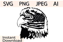 Eagle Svg/Png/Jpg/Ai/Vector birds/Patriotic eagle Product Image 1