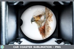 GorgeousEagle Tree Peek Car Coaster design.