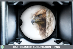 GorgeousEagle Tree Peek Car Coaster design.