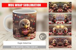 Mug sublimation design Eagle Valentine Product Image 1