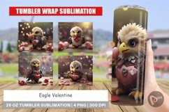 Tumbler Sublimation Wrap Eagle Valentine Product Image 1