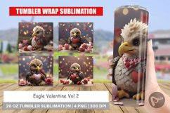 Tumbler Sublimation Wrap Eagle Valentine Product Image 1