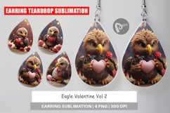 Earring teardrop Eagle Valentine Product Image 1