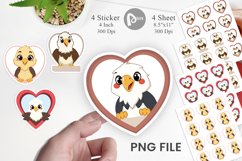 Sticker Heart Eagle Product Image 1