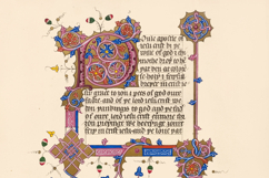 50 Vintage Illuminated Sacred Relgious Manuscript Pages Product Image 4