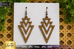 Arrow Earrings SVG| Laser Cut Earring Product Image 1