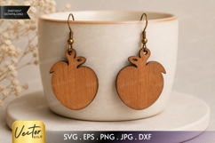 Strawberry Earrings SVG | Laser Cut Earrings Product Image 1