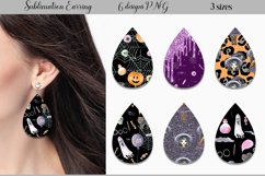 Halloween Earrings PNG | Teardrop Earrings Sublimation Product Image 1