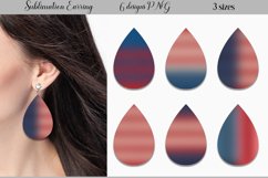 Patriotic Teardrop Earring | 4th of July Earring Sublimation Product Image 1