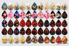 Flower earring bundle / Teardrop earring sublimation bundle Product Image 3