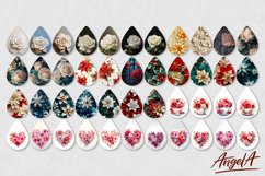 Flower earring bundle / Teardrop earring sublimation bundle Product Image 4