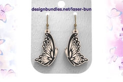 Whimsical Butterfly Earrings SVG | Laser Cut and Engrave Product Image 1