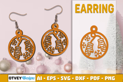 Christmas Earrings Lasercut Product Image 1
