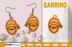 Christmas Earrings Lasercut Product Image 1