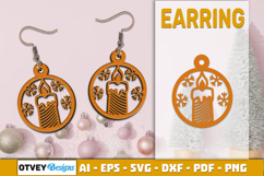 Christmas Earrings Lasercut Product Image 1