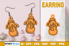 Christmas Earrings Lasercut Product Image 2